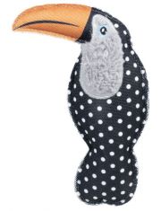 Игрушка для собак Triol Black&White Птица-тукан с пищалкой внутри