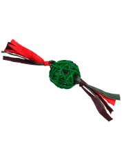 Игрушка для кошек GiGwi X-mas Tale Плетеный мячик с колокольчиком