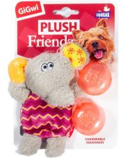 Игрушка для собак GiGwi Plush Friendz Слоник с двумя пищалками