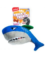 Игрушка для собак GiGwi Trick'O'Treats! Акула с пищалкой и нишей под лакомство