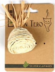 Игрушка для кошек Mon Tero Пирамидка с кошачьей мятой, бежевая