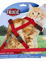 Шлейка для кошек Trixie крупных пород с поводком