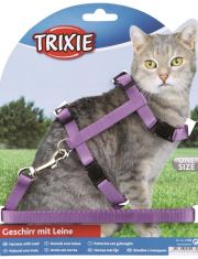 Шлейка для кошек Trixie с поводком из нейлона
