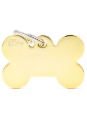 Адресник "Косточка" золотой