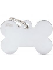 Адресник "Косточка" серебряный