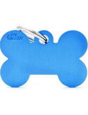 Адресник "Косточка" синий