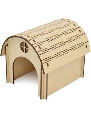 Домик для грызунов Zooexpress Полукруглый с окошком