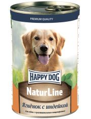 Консервы для собак HAPPY DOG Natur Line Ягненок с индейкой