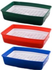 Туалет для кошек Вака глубокий с сеткой