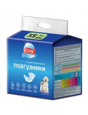 Подгузники впитывающие для животных Cliny с индикатором влаги