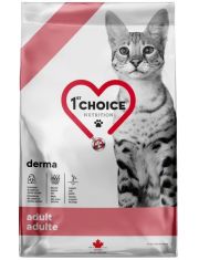 Сухой корм для кошек 1st CHOICE GF Derma с лососем, беззерновой, чувствительная кожа