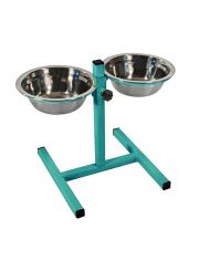 Стойка для животных Данко разборная с двумя мисками 2*0,35л h20см