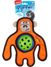 Игрушка для собак GiGwi Puffer Zoo Обезьяна с пищалкой