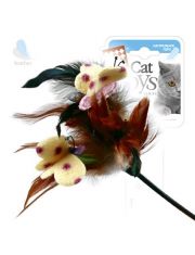 Дразнилка для кошек GiGwi Cat Toys с бабочками и перьями