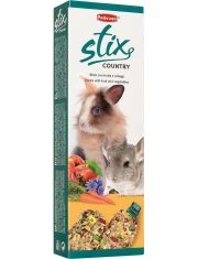 Лакомство для кроликов, морских свинок и шиншилл Padovan Stix Country Coniglietti Палочки с фруктами и овощами