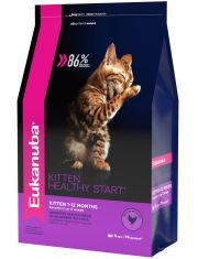 Сухой корм для котят Eukanuba Kitten Healthy Start беременных или кормящих кошек с домашней птицей