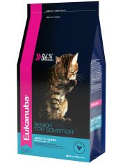 Сухой корм для кошек Eukanuba Senior Top Condition старше 7 лет с курицей