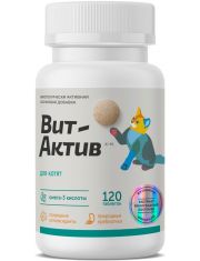 Витаминно-минеральный комплекс для котят Вит-Актив способствует активному и здоровому развитию