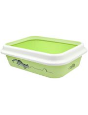 Туалет для кошек Zooexpress Leader с рамкой и рисунком