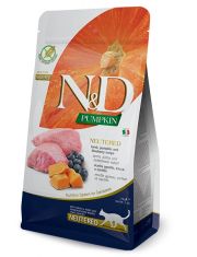 Сухой корм для кошек N&D PUMPKIN Blueberry & Lamb NEUTERED стерилизованных с ягненком, черникой и тыквой, беззерновой
