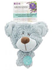 Игрушка для собак AromaDog Мишка голубой с натуральным эфирным маслом лаванды