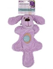 Игрушка для собак AromaDog Собачка с хвостом сиреневая с натуральным эфирным маслом лаванды