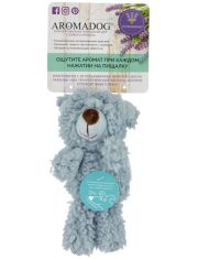 Игрушка для собак AromaDog Мишка малый, голубой с натуральным эфирным маслом лаванды
