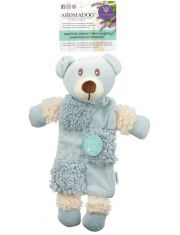 Игрушка для собак AromaDog Мишка с 3-мя пищалками, голубой с натуральным эфирным маслом лаванды