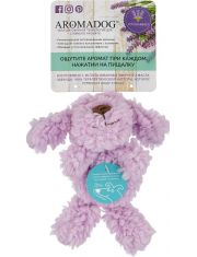 Игрушка для собак AromaDog Собачка малая, сиреневая с натуральным эфирным маслом лаванды