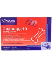 Таблетки для щенков и собак Virbac Эндогард 10 антигельминтный препарат от 6 до 10 кг