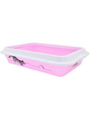 Туалет для кошек Zooexpress Lucky с рамкой и рисунком