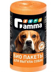 Био пакеты для выгула собак Gamma 25шт в рулоне