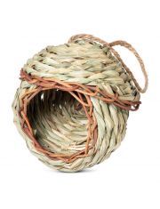 Гнездо-Домик для птиц Triol Natural Избушка из луговых трав, плетеное