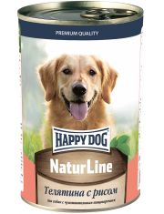 Консервы для собак HAPPY DOG Natur Line Телятина с рисом