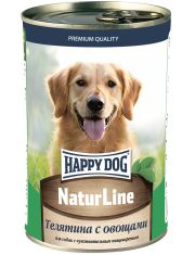 Консервы для собак HAPPY DOG Natur Line Телятина с овощами