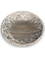 Миска для животных "Moroccan Wood", древесная с рисунком 