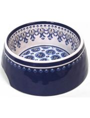 Миска для животных "Moroccan", синяя с рисунком 