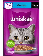Влажный корм для кошек Whiskas Желе с лососем