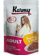 Влажный корм для кошек Karmy Adult Курица в соусе