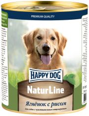 Консервы для собак HAPPY DOG Natur Line Ягненок с рисом