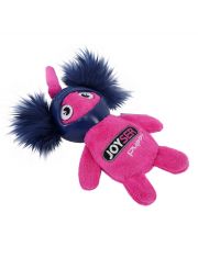 Игрушка для собак Joyser Puppy Squirrel with Helmet Белка в резиновом шлеме с пищалкой, розовая