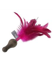 Игрушка для кошек Joyser Catnip Duoball Двойной мячик из кошачьей мяты с перьями, 15 см