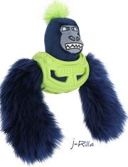 Игрушка для собак Joyser Squad Armored Gorilla Горилла в броне с пищалкой, синяя