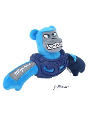 Игрушка для собак Joyser Squad Armored Bear Медведь в броне с пищалкой, голубой