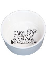 Миска "Собаки Кляксы" керамическая 450 мл
