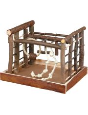 Игровая площадка для птиц Trixie с качелью, лесенками и канатом