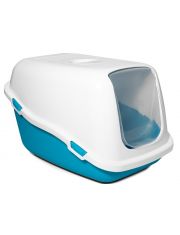 Туалет для кошек Triol P920 закрытый из пластика, синий