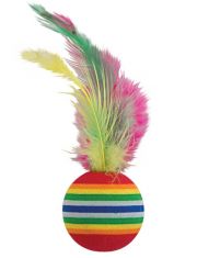 Игрушка для кошек Triol NT573 Мяч с пером