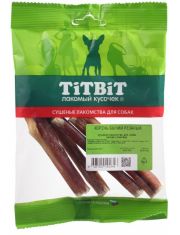 Лакомство для собак TiTBiT Корень бычий резаный, мягкая упаковка