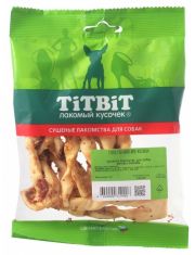 Лакомство для собак TiTBiT Плетенки из кожи, мягкая упаковка